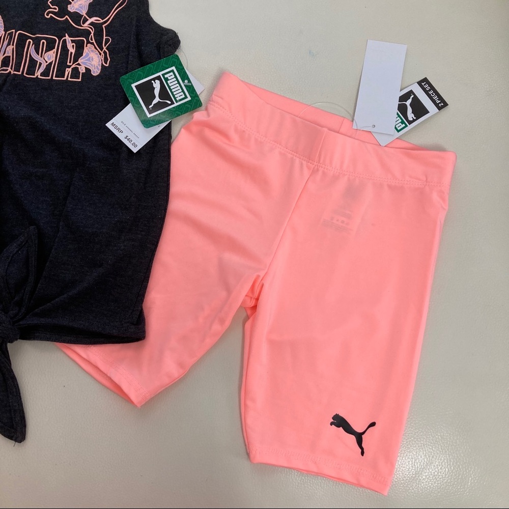 Puma girls neon active leggings set 2270 - Picture 3 of 6